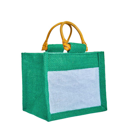 Wholesale Colourful Burlap Jute Gift Bags with Organza for Party Favours & Events (Packs of 7)