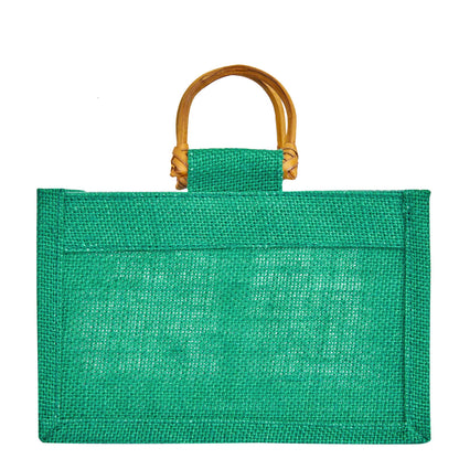 Wholesale Eco-Friendly Coloured Burlap Jute Gift Bags with Organza  (Packs of 7)