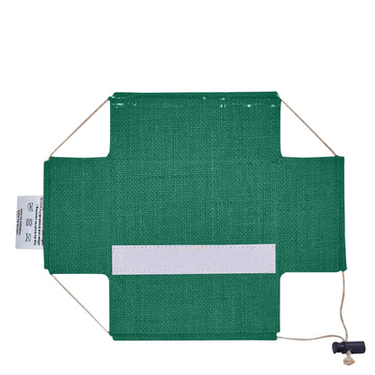 Wholesale Eco-Friendly Coloured Burlap Jute Gift Boxes with PVC Window for Events(Packs of 7)