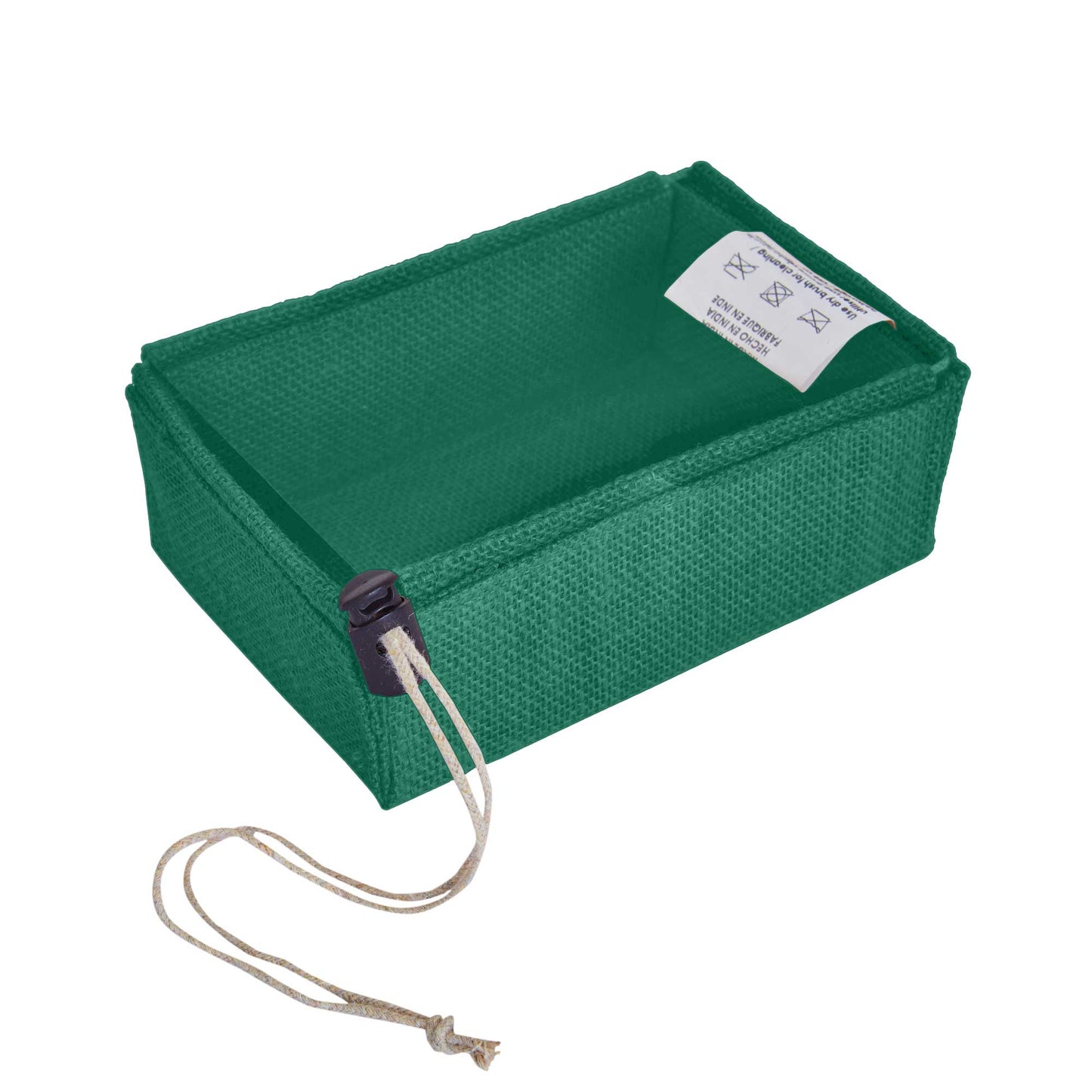 Wholesale Eco-Friendly Coloured Burlap Jute Gift Boxes with PVC Window for Events(Packs of 7)