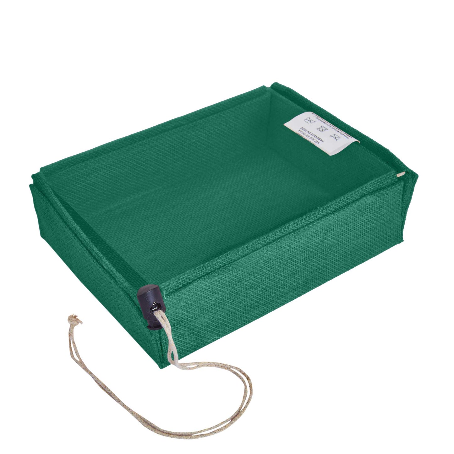 Wholesale Reusable Coloured Burlap Jute Gift Boxes with PVC Window forParty gift (Packs of 7)