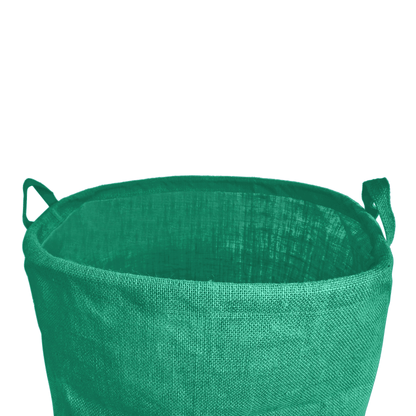 Wholesale Coloured Jute Burlap Laundry Storage Basket (Set of 4)