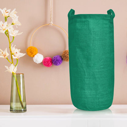 Wholesale Coloured Foldable Jute Laundry Storage Bins (Set of 4)