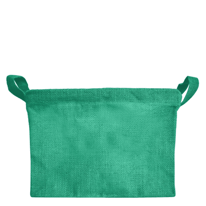Wholesale Coloured Burlap  Reusable Jute Storage Basket  (Packs of 4)