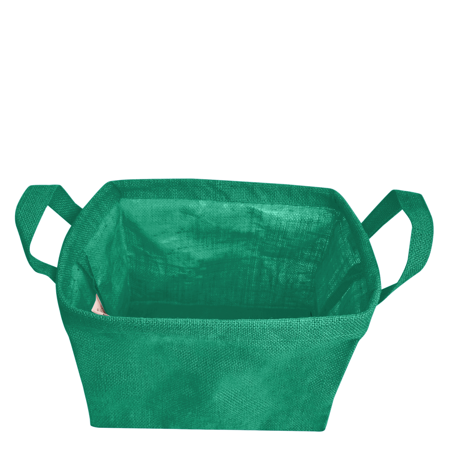 Wholesale Coloured Burlap  Reusable Jute Storage Basket  (Packs of 4)