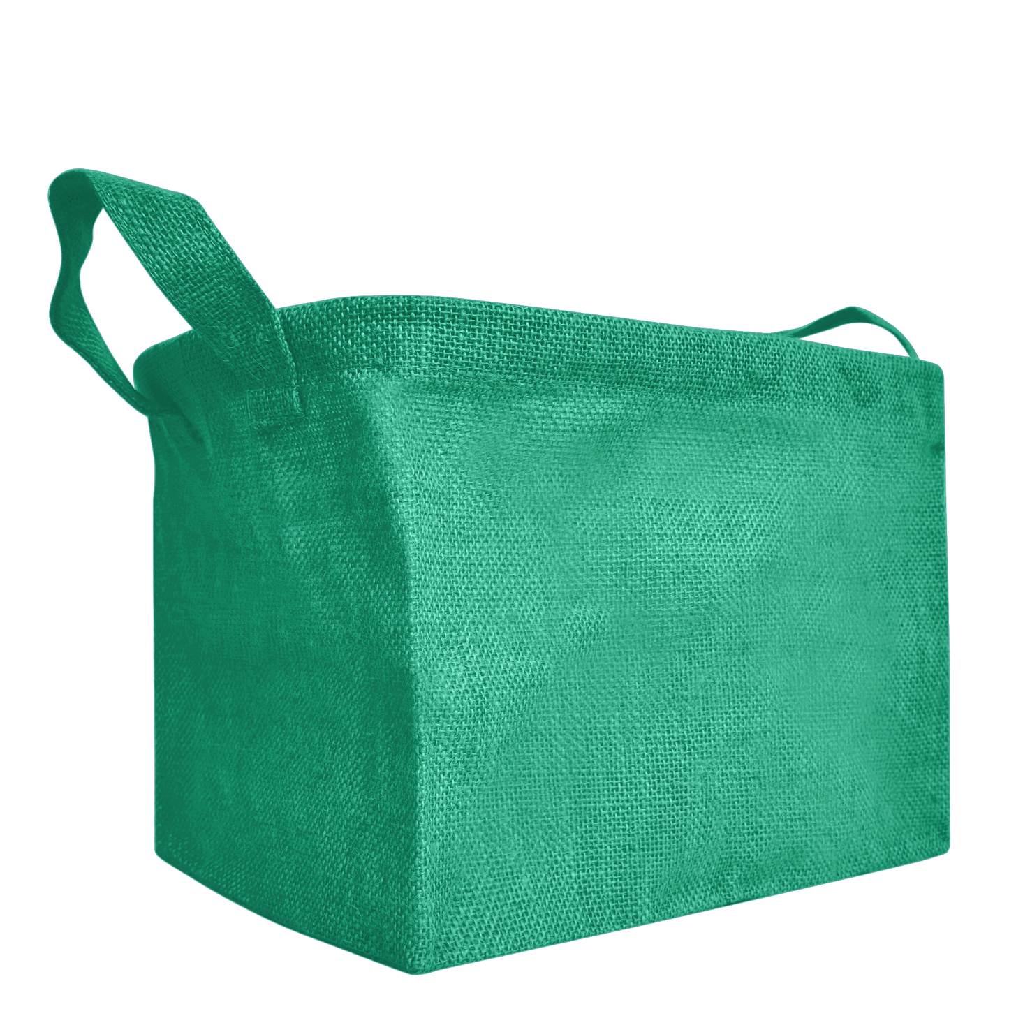 Wholesale Coloured Burlap  Reusable Jute Storage Basket  (Packs of 4)