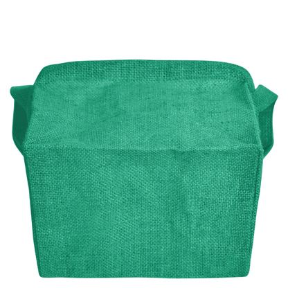 Wholesale Coloured Burlap Reusable Jute Laundry Basket  (Packs of 4)
