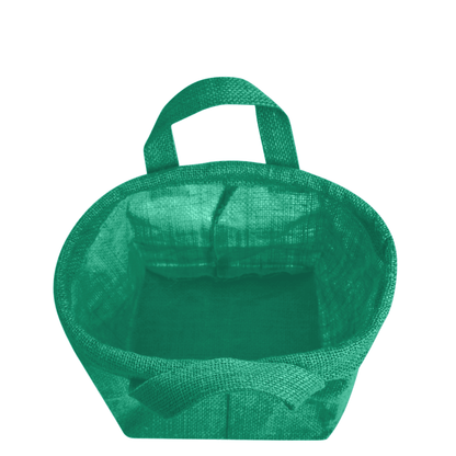 Wholesale Coloured Rectangular Burlap Jute Storage Basket (Packs of 4)