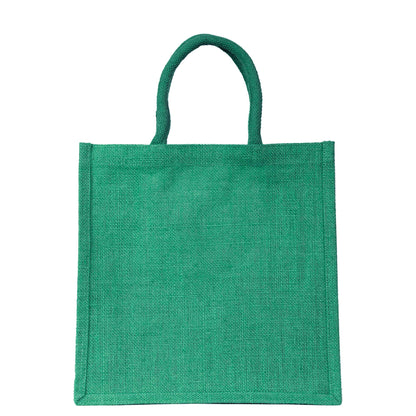 Wholesale Jute Promotional Shopping Bags – Red, Pink, Green & Orange for Gifts, Promotions & More (Packs of 4)