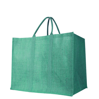 Wholesale Environmentally Friendly Jute Shopping Bags – Red, Pink, Green & Orange Burlap Totes (Pack of 4)