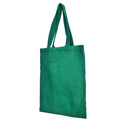 Wholesale Colorful Jute Tote Bags  – Red, Pink, Green & Orange – Reusable for Gifts, Beach, Weddings & Shopping (Set of 4)