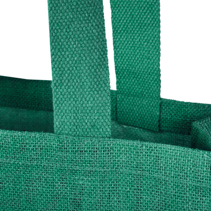Reusable Natural Jute Bags for Wholesale – Shopping, Gifting, Wedding & Daily Use – Deep Red, Pink, Green & Orange (Set of 4)