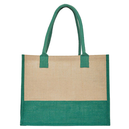 Jute Tote Bags for Wholesale – Red, Pink, Green & Orange – Burlap Bags for Shopping, Gifting & Everyday Use (Set of 4)