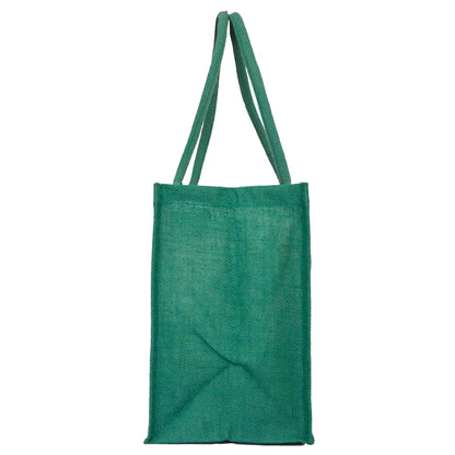 Jute Tote Bags for Wholesale – Red, Pink, Green & Orange – Burlap Bags for Shopping, Gifting & Everyday Use (Set of 4)