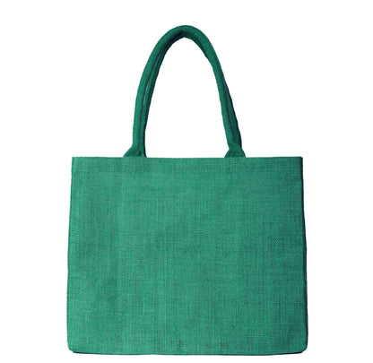 Wholesale Stylish Jute & Burlap Shopping Bags in Red, Pink, Green & Orange – Ideal for Gifting, Weddings & More (Pack of 4)