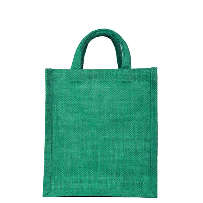 Colorful Jute Tote Bags – Wholesale Reusable Burlap Gift Bags for Shopping & Weddings (Set of 4)