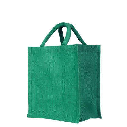Colorful Jute Tote Bags – Wholesale Reusable Burlap Gift Bags for Shopping & Weddings (Set of 4)