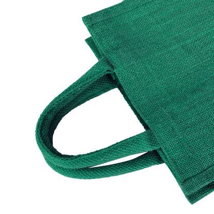 Colorful Jute Tote Bags – Wholesale Reusable Burlap Gift Bags for Shopping & Weddings (Set of 4)