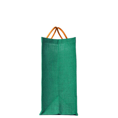 Jute Tote Bags for Wholesale – Reusable Burlap Bags with Cane Handles for Shopping & Beach (Set of 4)