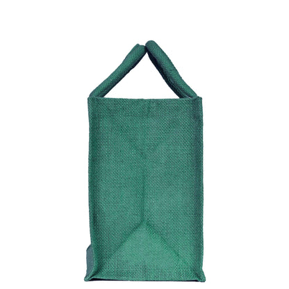 Jute Shopping Bags in Red, Green, Orange & Pink – Wholesale Burlap Totes for Weddings, Holidays & Daily Use (Set of 4)