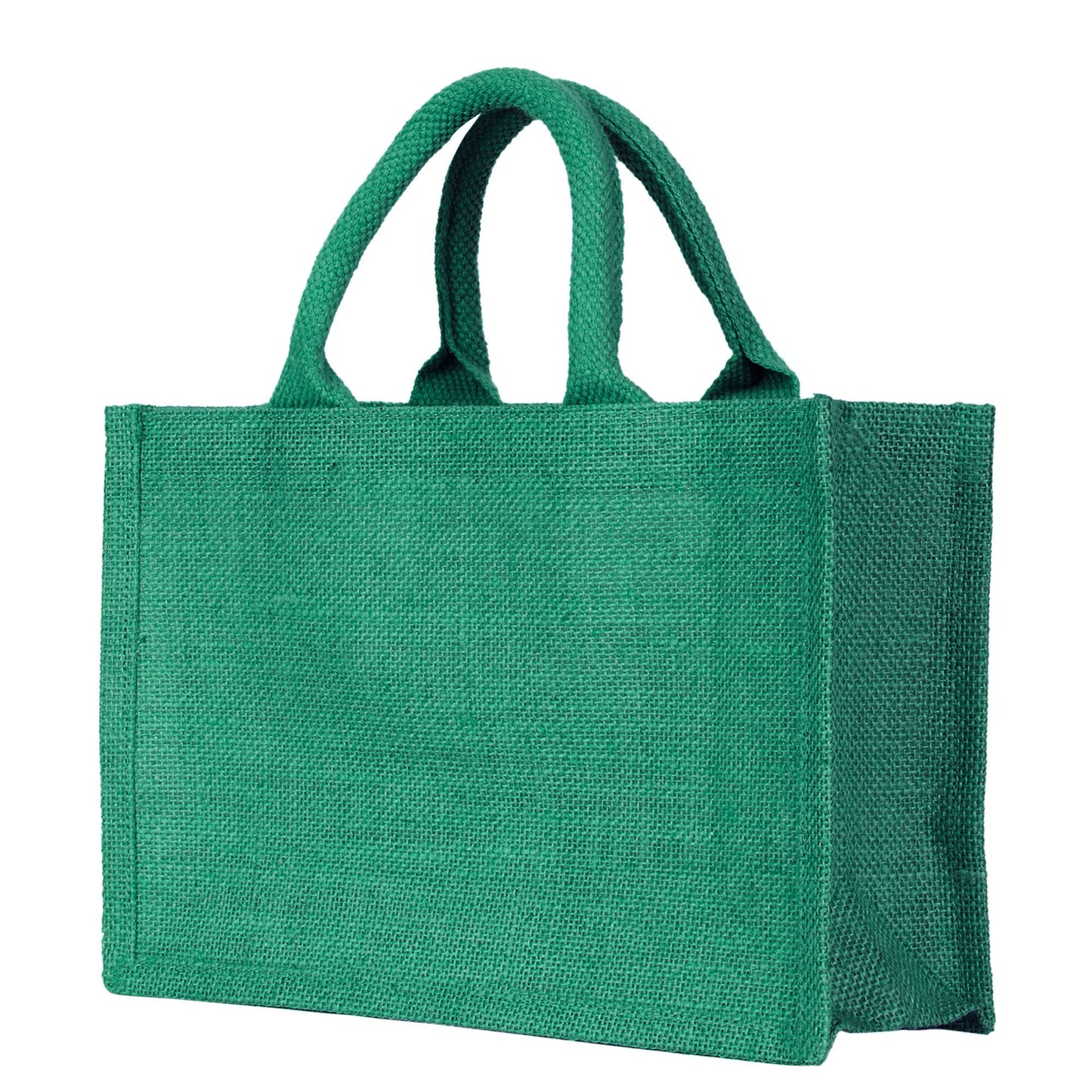 Colorful Wholesale Burlap Shopping Totes for Promotions, Holidays, Weddings, Travel & Everyday Use (Set of 4)