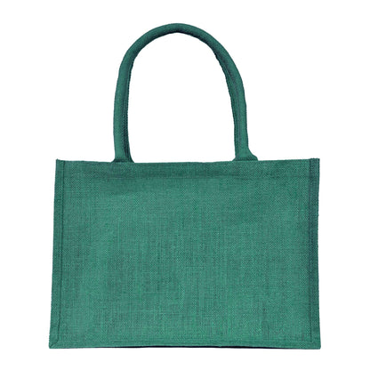 Jute Wholesale Tote Bags – Ideal for Christmas Gifts, Weddings & Shopping – Deep Red, Pink, Green & Orange (Set of 4)