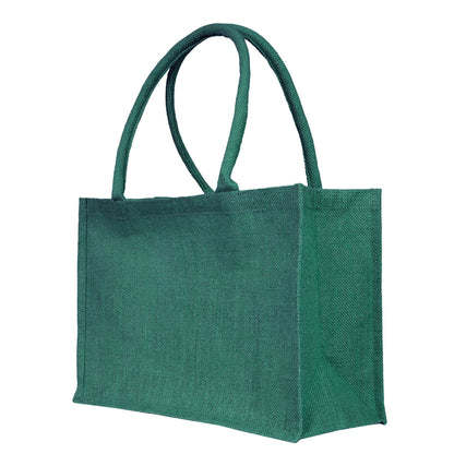 Jute Wholesale Tote Bags – Ideal for Christmas Gifts, Weddings & Shopping – Deep Red, Pink, Green & Orange (Set of 4)