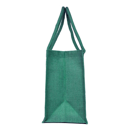 Jute Wholesale Tote Bags – Ideal for Christmas Gifts, Weddings & Shopping – Deep Red, Pink, Green & Orange (Set of 4)