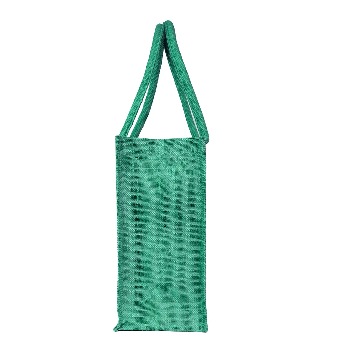 Jute Tote Bags for Wholesale – Shopping, Gifting, Weddings, Travel & Promotional Use – Deep Red, Pink, Green & Orange (Set of 4)