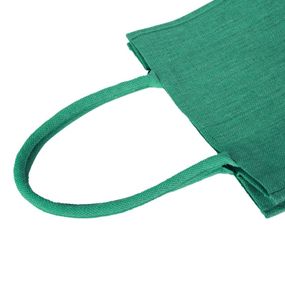 Jute Tote Bags for Wholesale – Shopping, Gifting, Weddings, Travel & Promotional Use – Deep Red, Pink, Green & Orange (Set of 4)