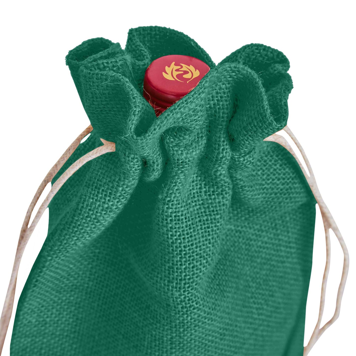 Wholesale Coloured Jute Wine Bottle Gift Pouches – Burlap Bags for Weddings & Celebrations (Set of 7)