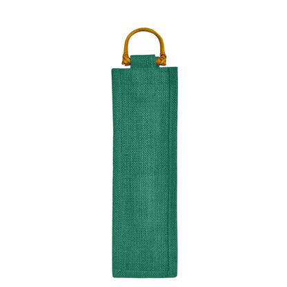 Wholesale Coloured Jute Wine Bottle Bags with Cane Handles – For Events & Gifting (Pack of 7)