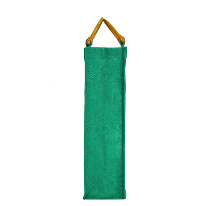 Wholesale Coloured Jute Wine Gift Bags with PVC Window – Reusable Single Bottle Carriers for Parties & Celebrations (Pack of 7)