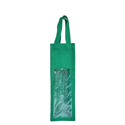 Reusable Jute Wine Gift Bags – Coloured Bottle Bags for Celebrations & Events, Wholesale (Pack of 6)