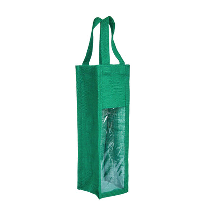Reusable Jute Wine Gift Bags – Coloured Bottle Bags for Celebrations & Events, Wholesale (Pack of 6)