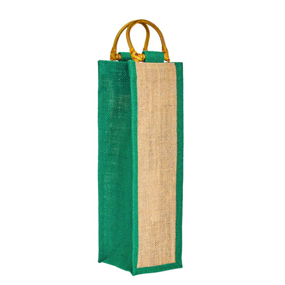 Wholesale Jute Wine Gift Bags with Cane Handles – New Year, Weddings, Birthdays, Parties, Christmas & Special Occasion (Packs of 6)