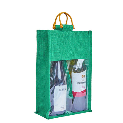 Wholesale Reusable 2-Bottle Colored Wine Tote Bags – Weddings, Birthdays, Christmas, & Special Occasions (Packs of 6)