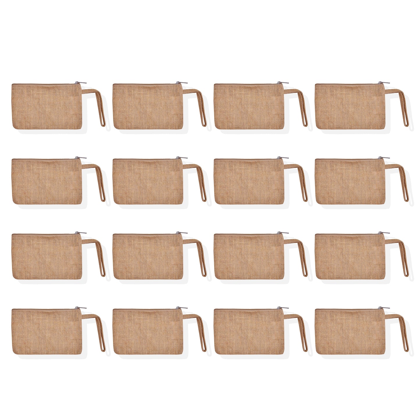 Travel Ready Travel  Burlap Cosmetic Makeup Organizer Bags for Women Wholesale Supply