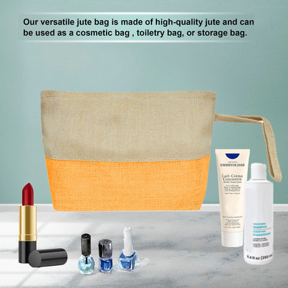 Versatile Multipurpose  Burlap Zipper Travel Organizer Pouches Set of 6 for Women Wholesale Supply
