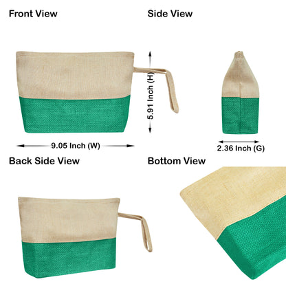Versatile Multipurpose  Burlap Zipper Travel Organizer Pouches Set of 6 for Women Wholesale Supply