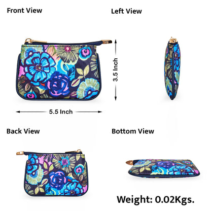 Wholesale Stylish Travel Coin Pouch for Women - Fabric with Leather Trim