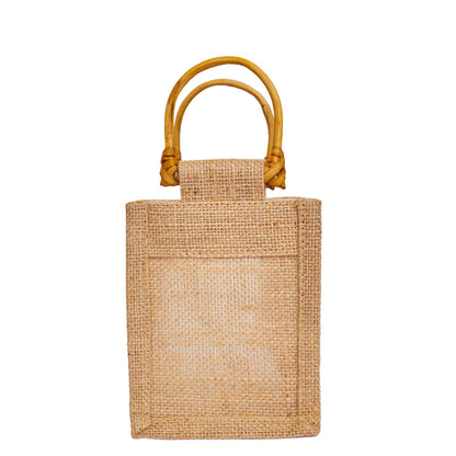 Wholesale Natural Burlap Gift Bags with PVC for Gift Hampers & Events (Packs of 12)