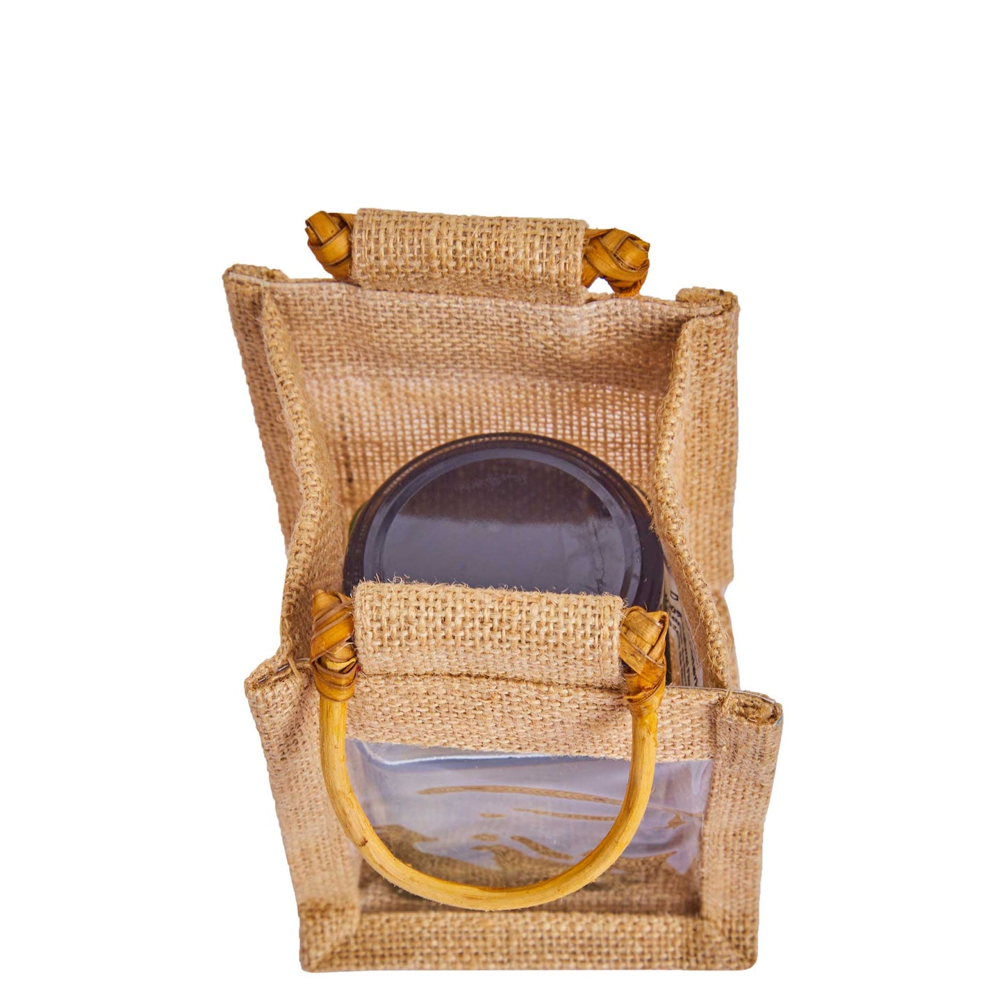 Wholesale Natural Burlap Gift Bags with PVC for Gift Hampers & Events (Packs of 12)