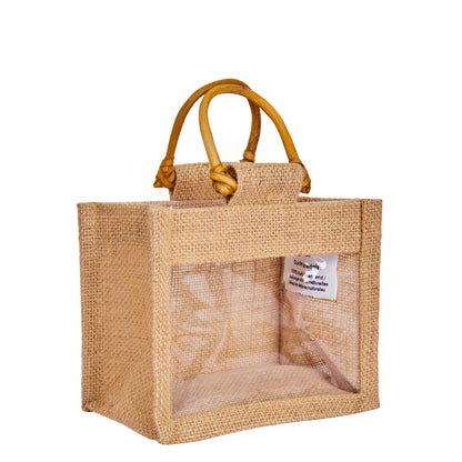 Wholesale Eco-Friendly Natural Burlap Jute Gift Bags for Wedding Favours & Hampers (Packs of 12)