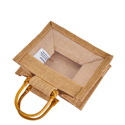 Wholesale Eco-Friendly Natural Burlap Jute Gift Bags for Wedding Favours & Hampers (Packs of 12)