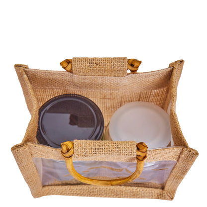 Wholesale Eco-Friendly Natural Burlap Jute Gift Bags for Wedding Favours & Hampers (Packs of 12)