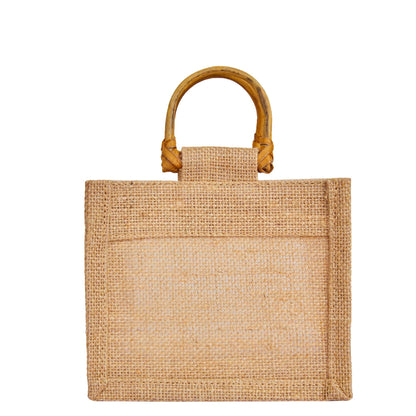 Wholesale Reusable Natural Burlap Jute Gift Bags for Wedding Favours & Hampers (Packs of 12)