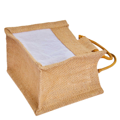 Wholesale Reusable Natural Burlap Jute Gift Bags for Wedding Favours & Hampers (Packs of 12)