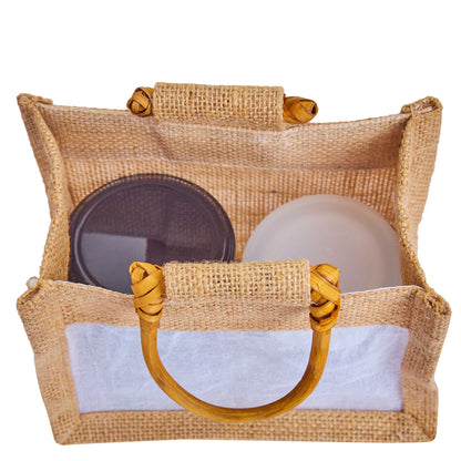 Wholesale Reusable Natural Burlap Jute Gift Bags for Wedding Favours & Hampers (Packs of 12)
