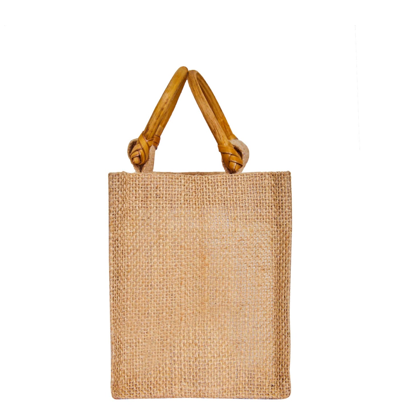 Wholesale Reusable Natural Burlap Jute Gift Bags with PVC for Events (Packs of 12)